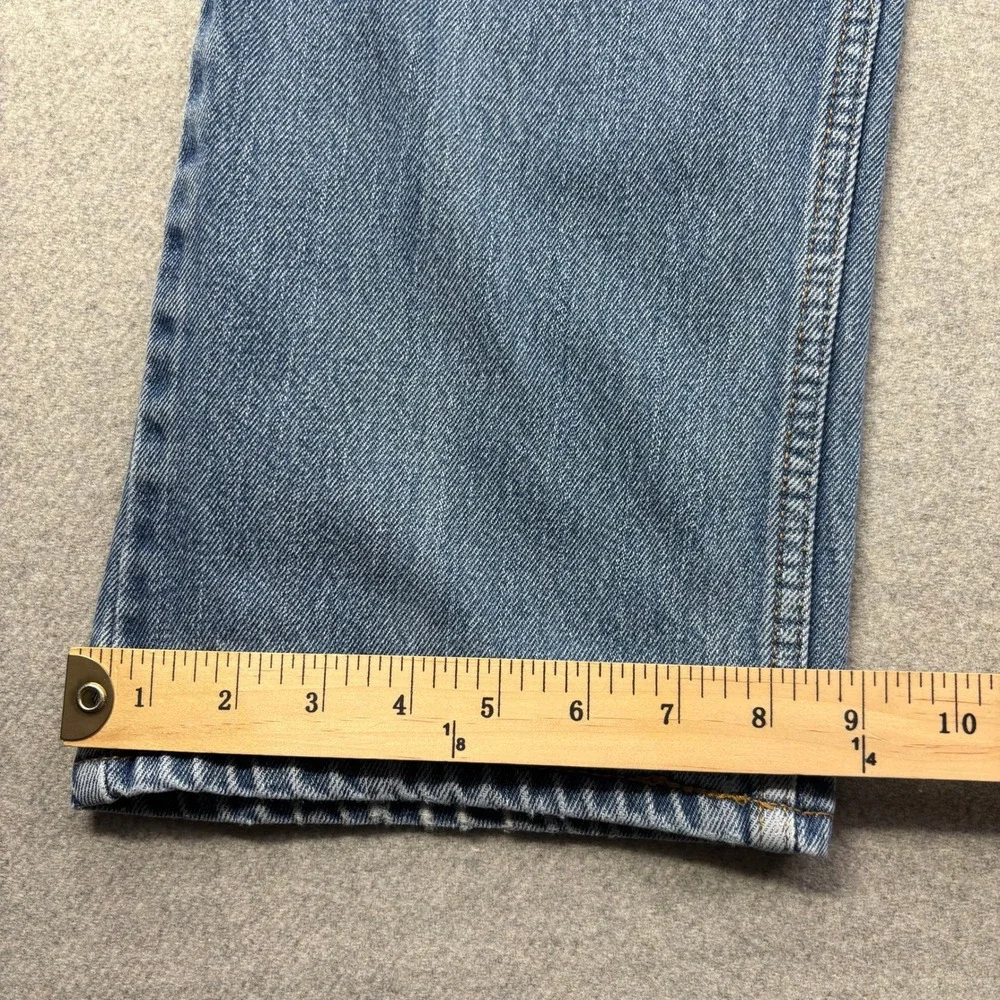 Levi's 505 Jeans Mens 40x30‎ Light Wash Straight Leg Denim Thigh & Wallet Fade